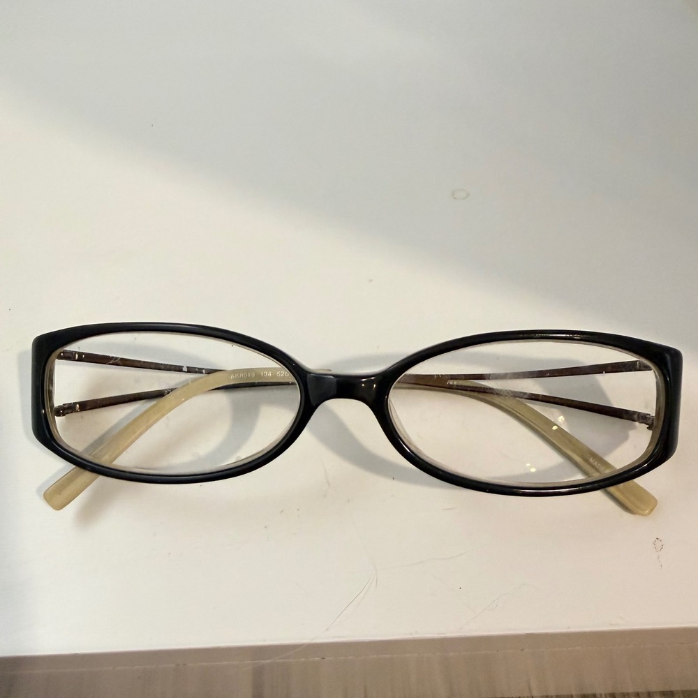 Y2K Anne Klein AK8049 134 Eyeglasses Dark Green Brown 52 15 130 Women Frames